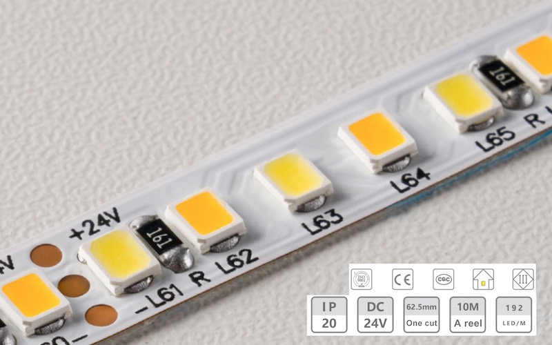 Bande lumineuse à basse tension 24V-8 mm-192d