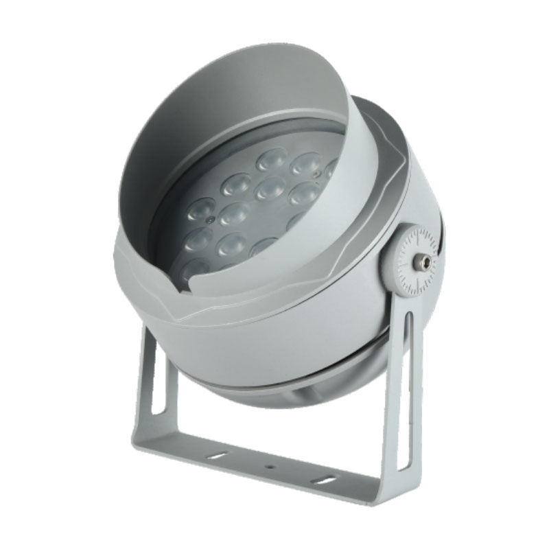 Spot LED d'extérieur en aluminium gris